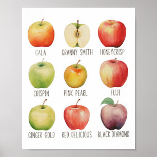 Fall Apple Picking Apple Orchard Boho Farm Fesh To Poster