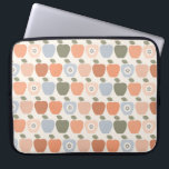 Fall Apples Laptop Sleeve<br><div class="desc">A cute apple design in non-traditional fall colours. Inspired by mid-century modern design,  this pattern features stylised apple illustrations with patterned details. Great for fall and thanksgiving decor and decorating.</div>