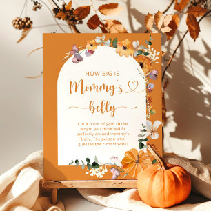 Fall arch how big is mummy's belly game poster