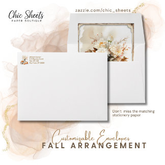 Fall Arrangement Customisable Envelopes