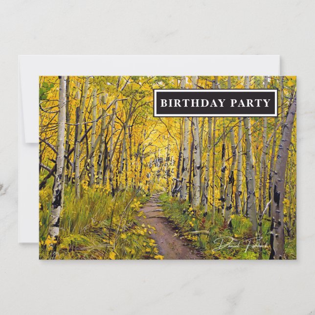 Fall Aspen Tree Forest (Front)