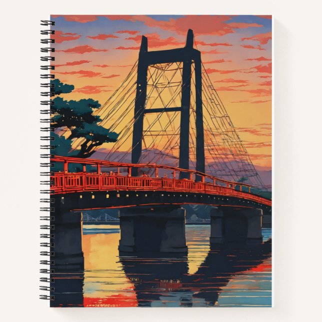 Fall at Ryogoku Bridge Notebook (Front)