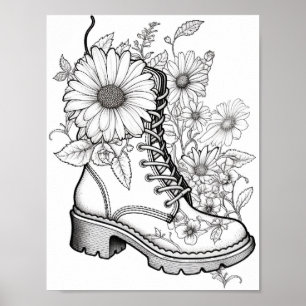 Fall/Autumn Adult Colouring Poster