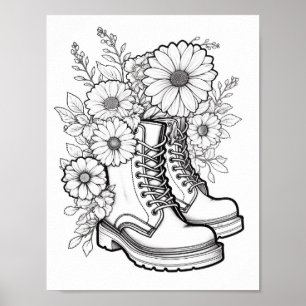 Fall/Autumn Adult Colouring Poster