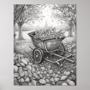 Fall/Autumn Adult Colouring Poster