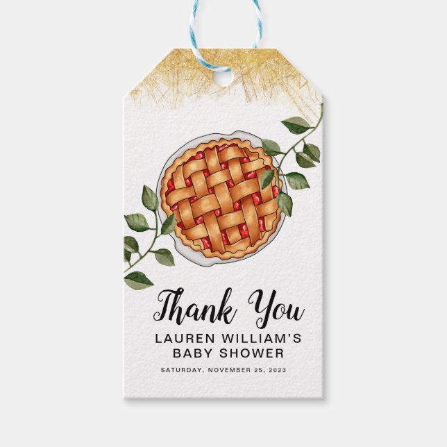 Fall Autumn Apple Pie Gift Tags (Front)