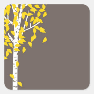 Fall Autumn Aspen Tree Sticker