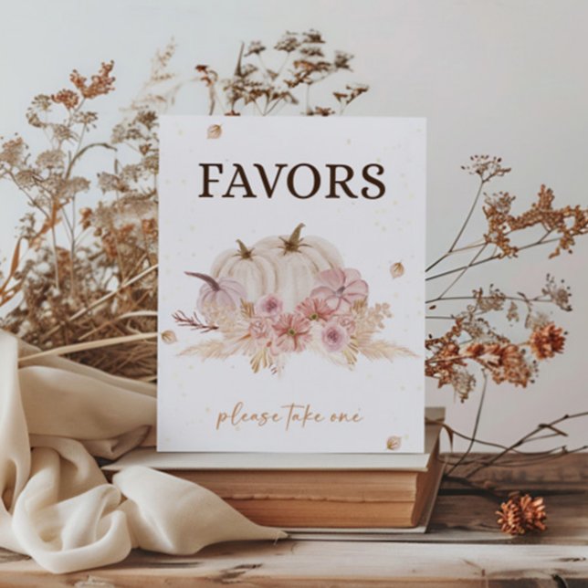 Fall Autumn Baby Shower Favours Sign (Creator Uploaded)