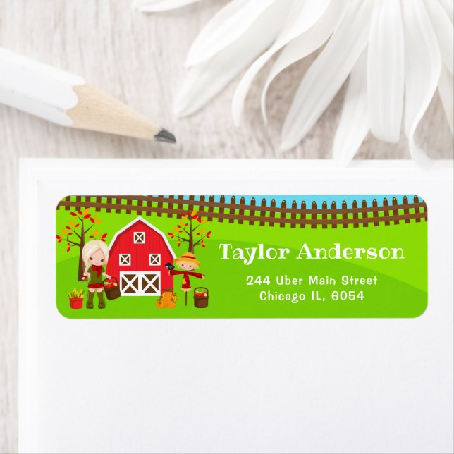 Fall Autumn Barnyard Birthday Blonde Hair Girl (Insitu)