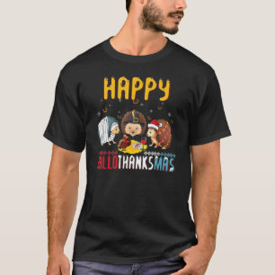 Fall Autumn Christmas Hedgehog Halloween Happy Tha T-Shirt