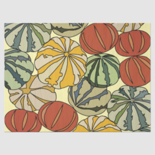 Fall Autumn Colourful Pumpkins Tissue Paper