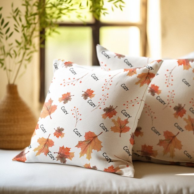 Fall Autumn Cosy floral accent Cushion (Creator Uploaded)