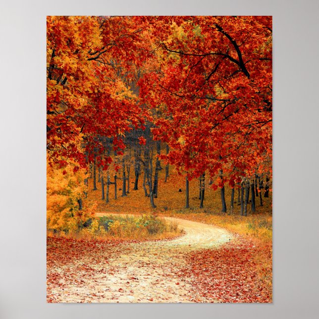 Fall Autumn Cottage Office Destiny's Destiny Poster (Front)