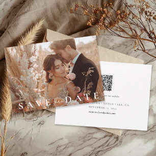 Fall Autumn Elegant Wedding Save The Date