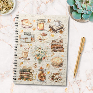 Fall Autumn Favourite Essential Aesthetic Pattern Notebook