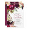 Fall Autumn Floral Bridal Shower Invitation