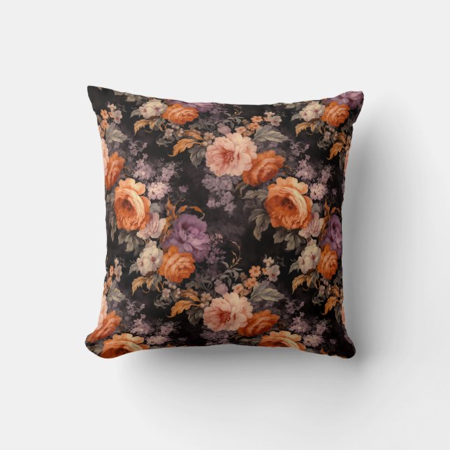Fall Autumn Floral Cushion (Front)