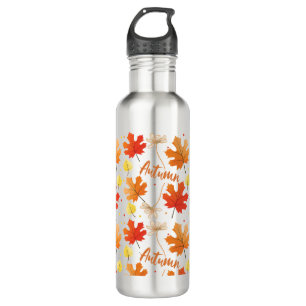 Fall Autumn Foliage Fall Leaves 710 Ml Water Bottle