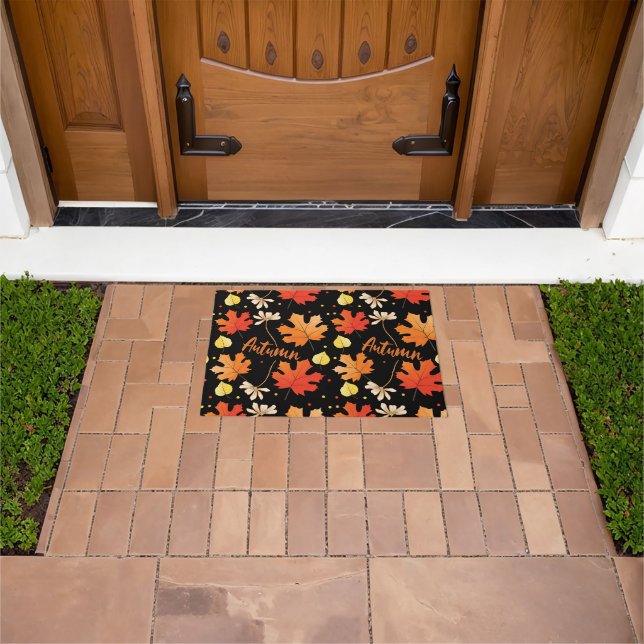 Fall Autumn Foliage Fall Leaves Doormat (Outdoor)