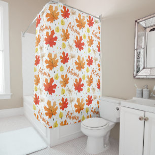 Fall Autumn Foliage Fall Leaves Shower Curtain