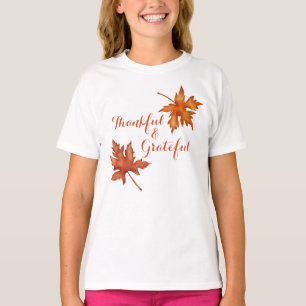 Fall Autumn Foliage Thanksgiving Girl’s T-Shirt