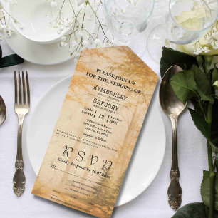 Fall Autumn Forest Trees Nature Email Website All In One Invitation