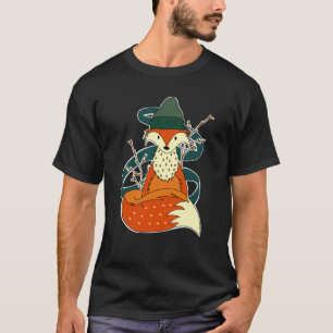 Fall Autumn Fox Animal Woodland Creature Cozy Hat  T-Shirt