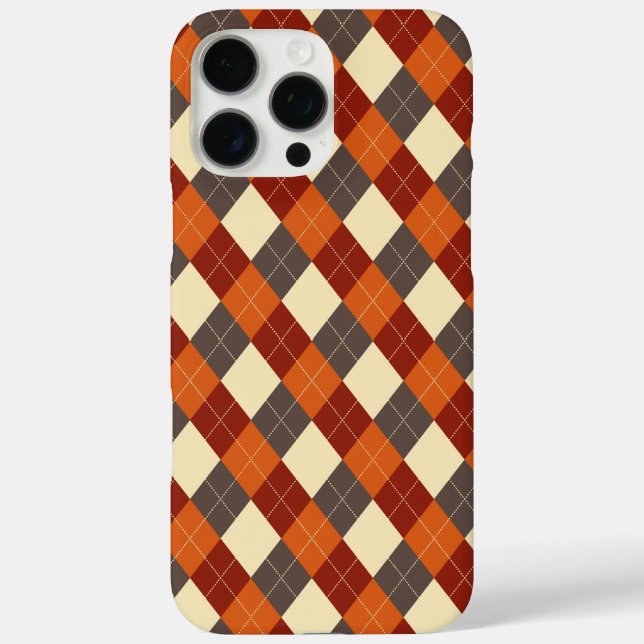 Fall/Autumn Gingham pattern  Case-Mate iPhone Case (Back)