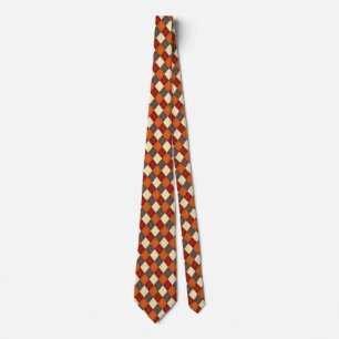 Fall/Autumn Gingham pattern  Tie