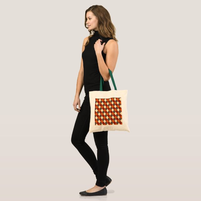 Fall/Autumn Gingham pattern  Tote Bag (Front (Model))