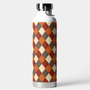 Fall/Autumn Gingham pattern Water Bottle