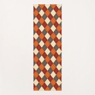 Fall/Autumn Gingham pattern  Yoga Mat