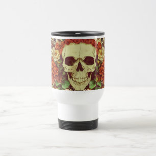 Fall/Autumn/Halloween/pumpkin/skeleton Travel Mug