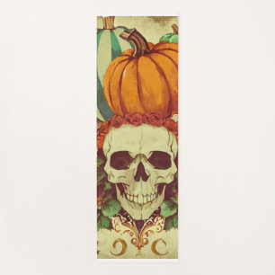 Fall/Autumn/Halloween/pumpkin/skeleton  Yoga Mat