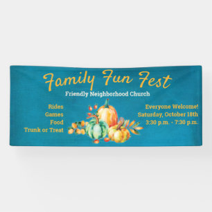 Fall Autumn Harvest Family Fun Festival Banner
