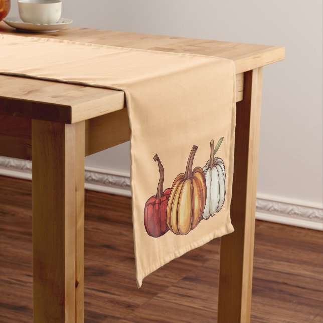 Fall Autumn Harvest Thanksgiving Table Runner (In Situ)