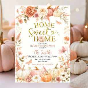 Fall Autumn Home Swet Home Housewarming Party Invitation