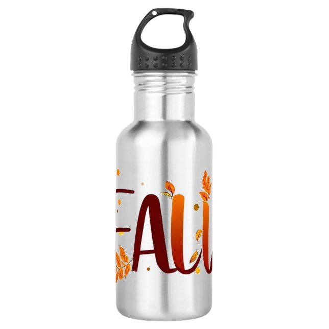 Fall/Autumn/Leaves  532 Ml Water Bottle (Front)