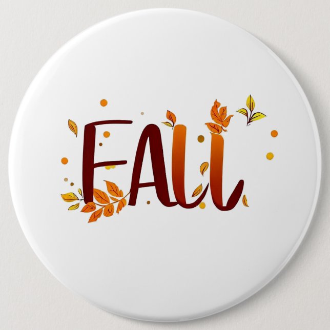 Fall/Autumn/Leaves  6 Cm Round Badge (Front)