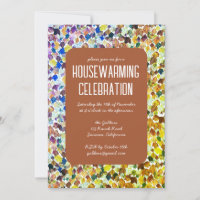 Fall Autumn Leaves Chic Custom HOUSEWARMING PARTY