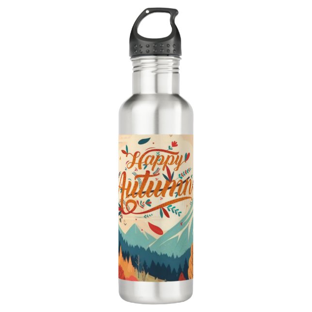 Fall/Autumn/leaves/colourful 710 Ml Water Bottle (Front)