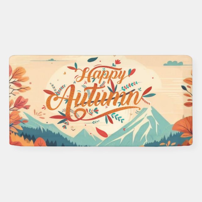 Fall/Autumn/leaves/colourful Banner (Horizontal)