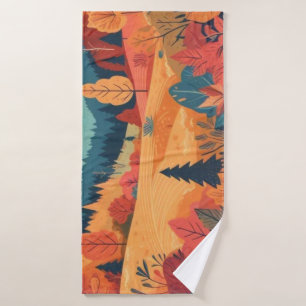 Fall/Autumn/leaves/colourful Bath Towel