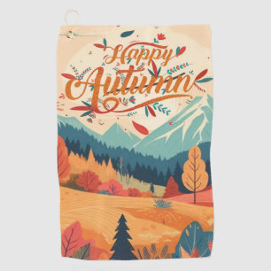 Fall/Autumn/leaves/colourful Golf Towel