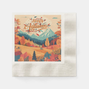 Fall/Autumn/leaves/colourful Napkin