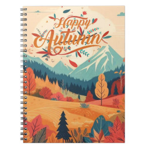 Fall/Autumn/leaves/colourful Notebook