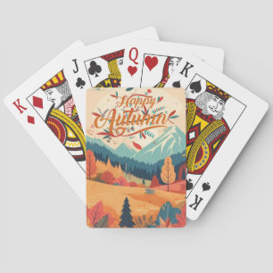 Fall/Autumn/leaves/colourful Playing Cards