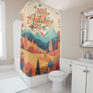 Fall/Autumn/leaves/colourful Shower Curtain