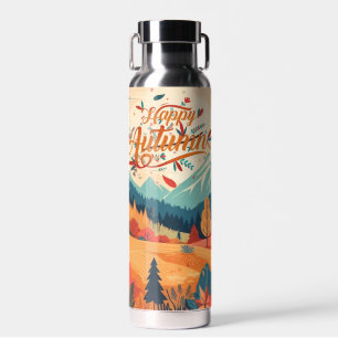 Fall/Autumn/leaves/colourful Water Bottle