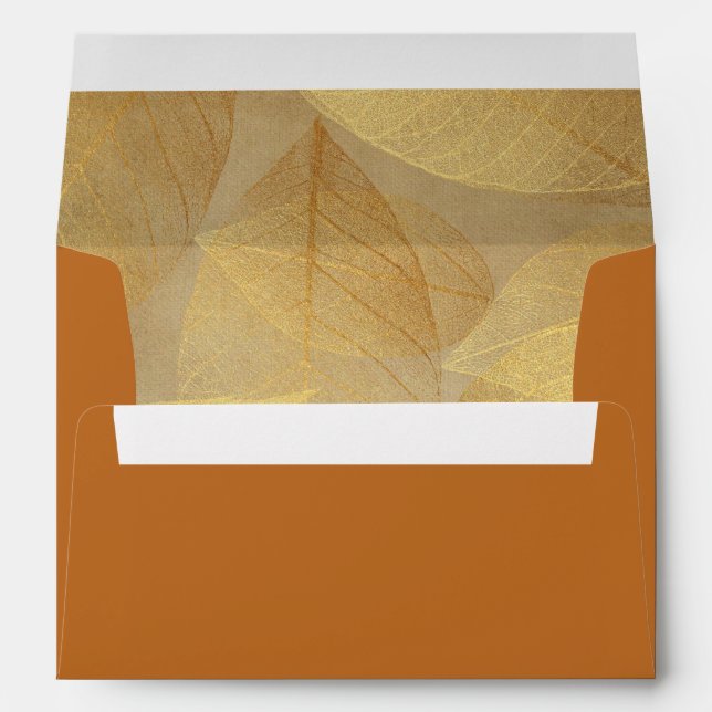 Fall Autumn Leaves Envelope (Back (Bottom))
